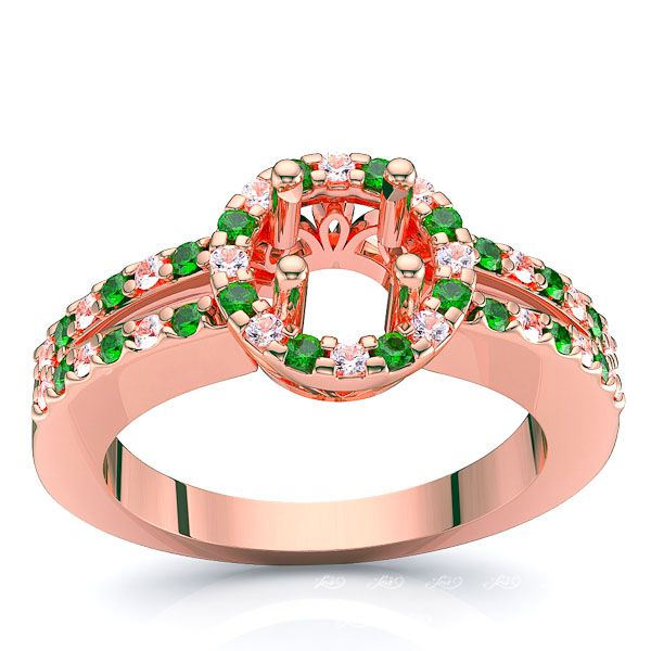Rose Diamond and Emerald