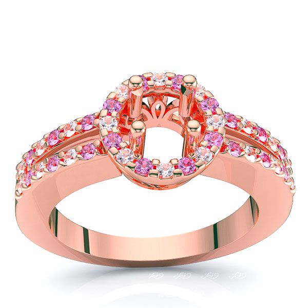 Rose Diamond and Pink Sapphire
