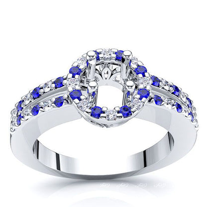 White Diamond and Blue Sapphire