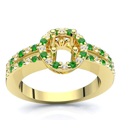 Yellow Diamond and Emerald