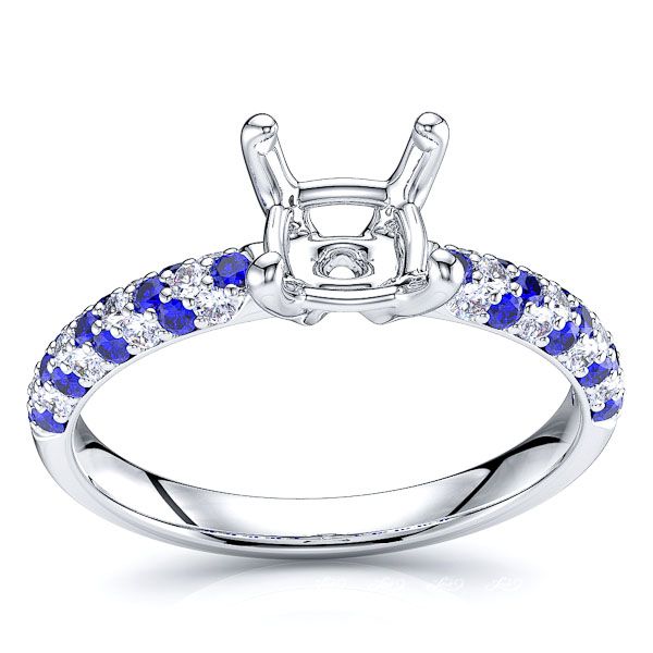 White Diamond and Blue Sapphire