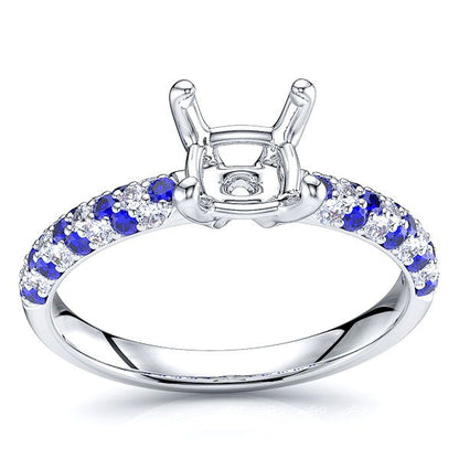 White Diamond and Blue Sapphire