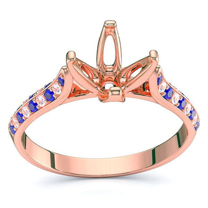 Rose Diamond and Blue Sapphire