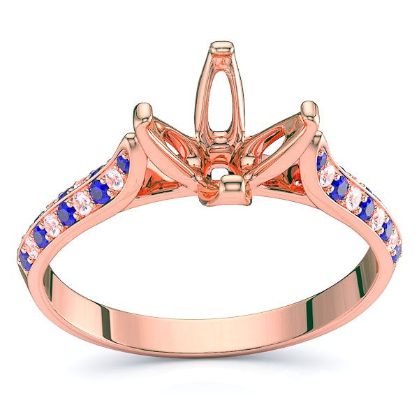 Rose Diamond and Blue Sapphire