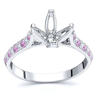 White Diamond and Pink Sapphire