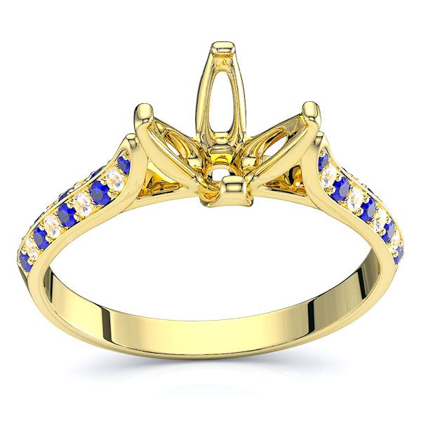 Yellow Diamond and Blue Sapphire