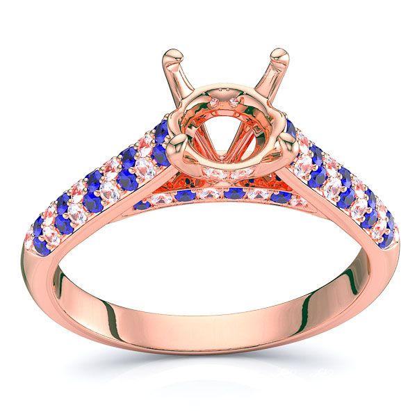 Rose Diamond and Blue Sapphire