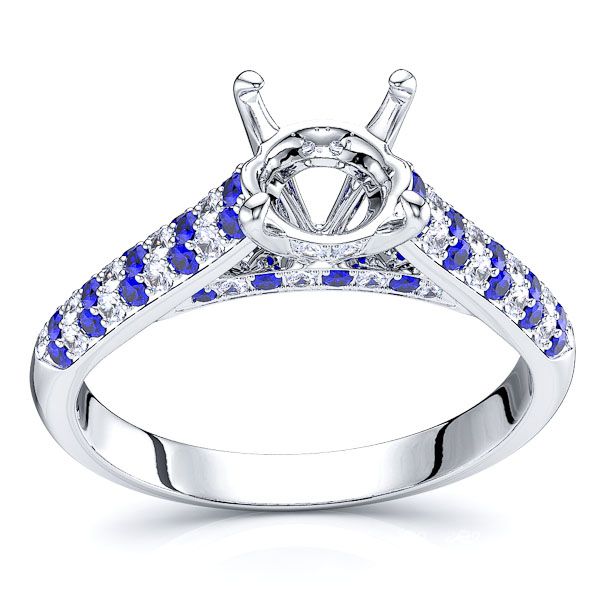 White Diamond and Blue Sapphire
