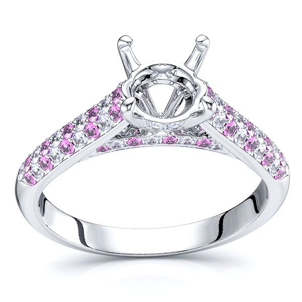White Diamond and Pink Sapphire