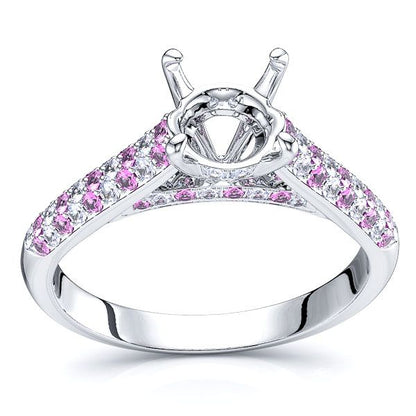White Diamond and Pink Sapphire