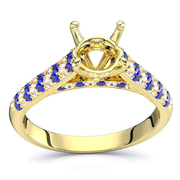 Yellow Diamond and Blue Sapphire