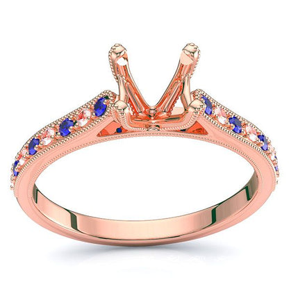 Rose Diamond and Blue Sapphire