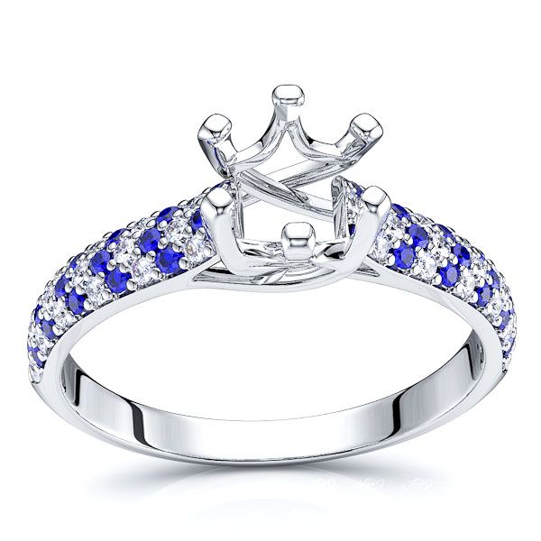 White Diamond and Blue Sapphire