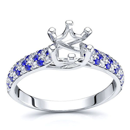 White Diamond and Blue Sapphire