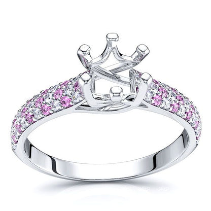White Diamond and Pink Sapphire