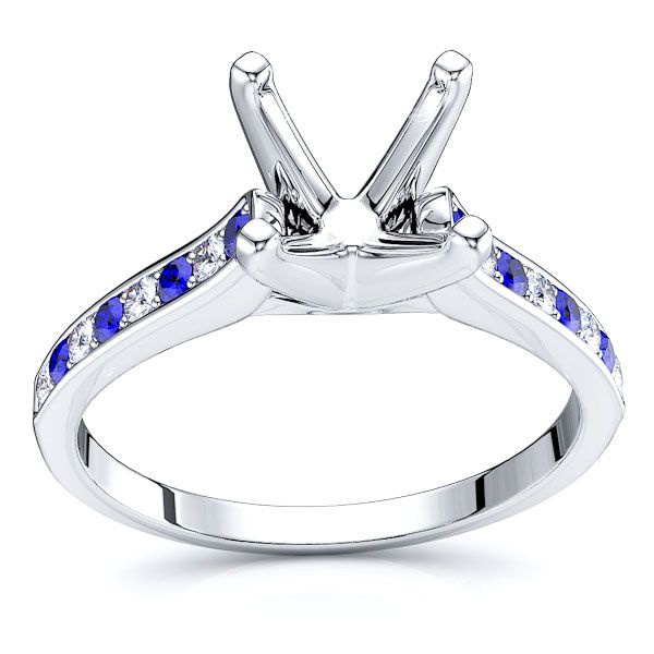 White Diamond and Blue Sapphire