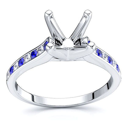 White Diamond and Blue Sapphire