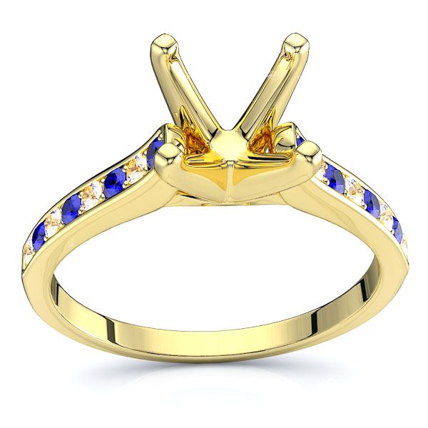 Yellow Diamond and Blue Sapphire