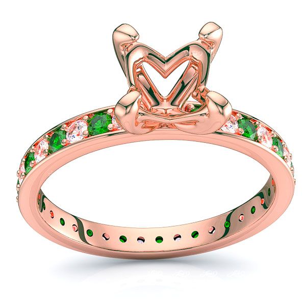 Rose Diamond and Emerald