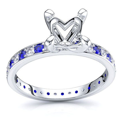 White Diamond and Blue Sapphire