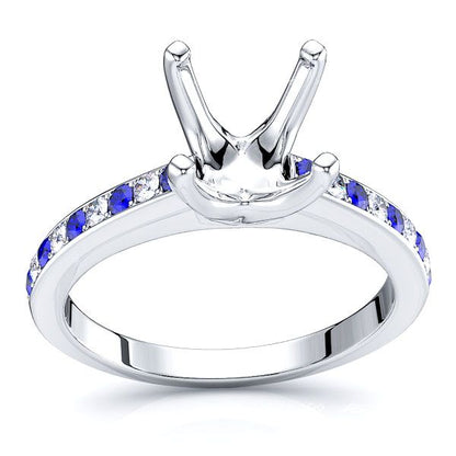 White Diamond and Blue Sapphire