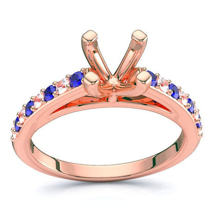 Rose Diamond and Blue Sapphire