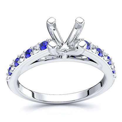 White Diamond and Blue Sapphire