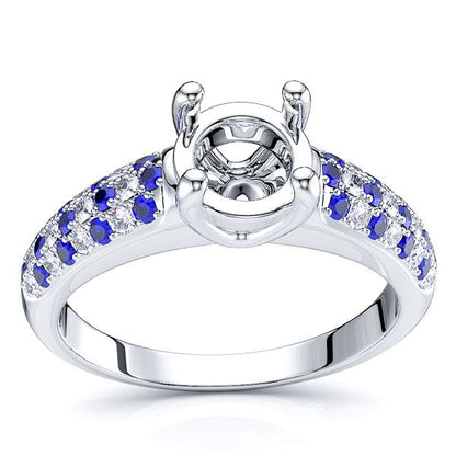 White Diamond and Blue Sapphire