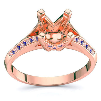Rose Diamond and Blue Sapphire