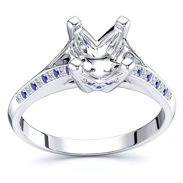 White Diamond and Blue Sapphire