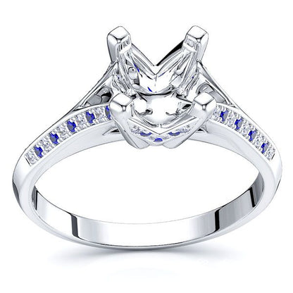 White Diamond and Blue Sapphire