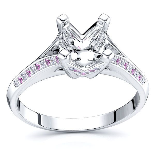White Diamond and Pink Sapphire
