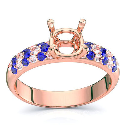 Rose Diamond and Blue Sapphire