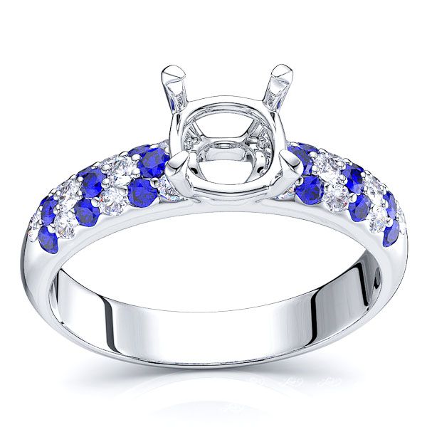 White Diamond and Blue Sapphire