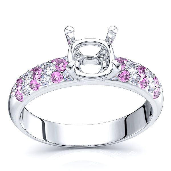 White Diamond and Pink Sapphire