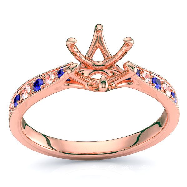 Rose Diamond and Blue Sapphire
