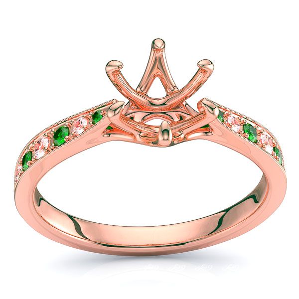 Rose Diamond and Emerald
