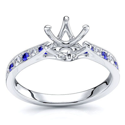 White Diamond and Blue Sapphire