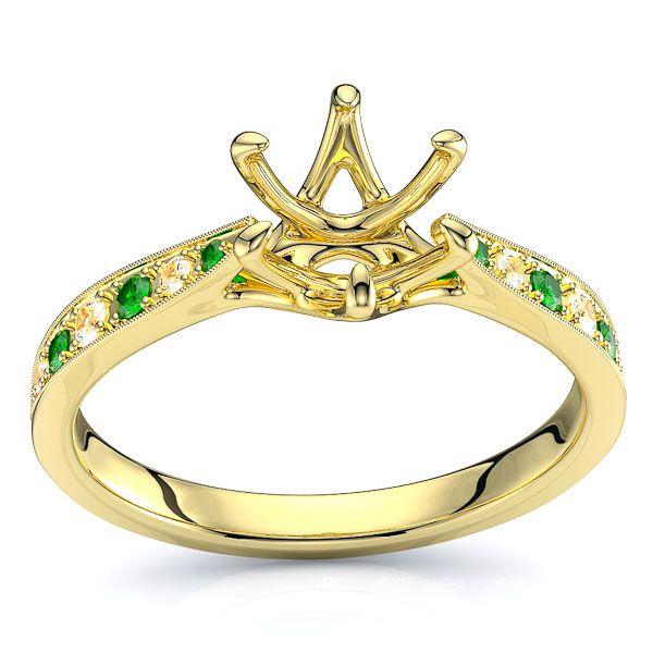 Yellow Diamond and Emerald