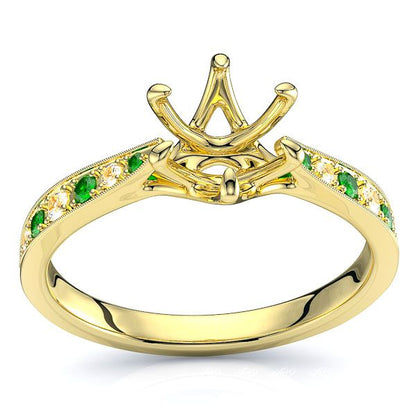 Yellow Diamond and Emerald