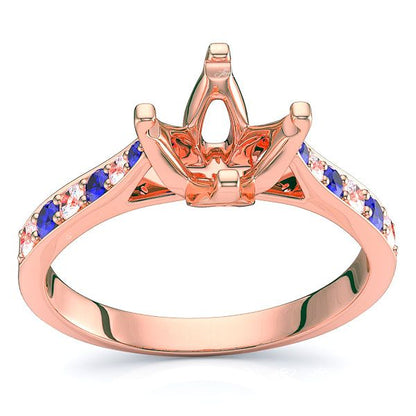 Rose Diamond and Blue Sapphire