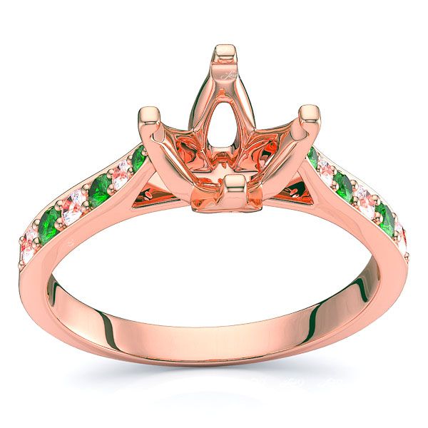 Rose Diamond and Emerald