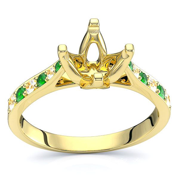 Yellow Diamond and Emerald