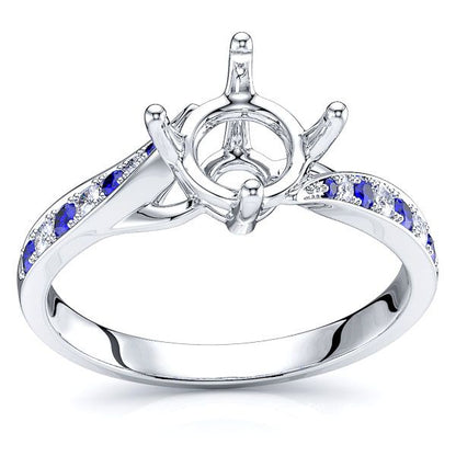 White Diamond and Blue Sapphire