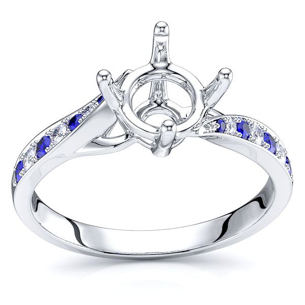 White Diamond and Blue Sapphire