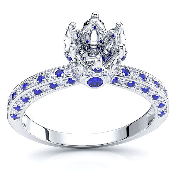 White Diamond and Blue Sapphire