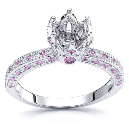 White Diamond and Pink Sapphire