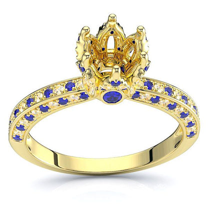 Yellow Diamond and Blue Sapphire