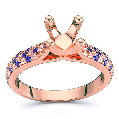 Rose Diamond and Blue Sapphire