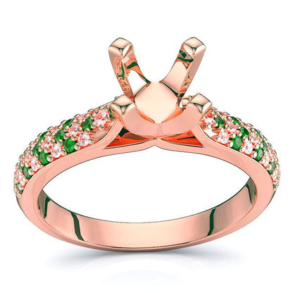 Rose Diamond and Emerald